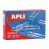Apli Clips Alambre Nº 4 - 50mm - Acabado Galvanizado Plata - 80 Unidades por Caja - Organiza tus Documentos