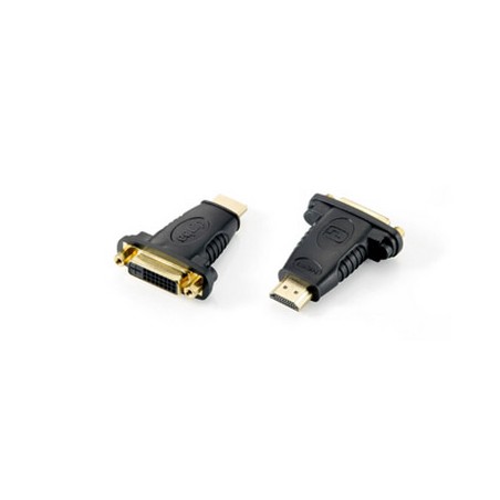 Equip Adaptador HDMI Macho a DVI Hembra - Conectores Dorados - Admite una Resolucion de hasta 1920 x 1080