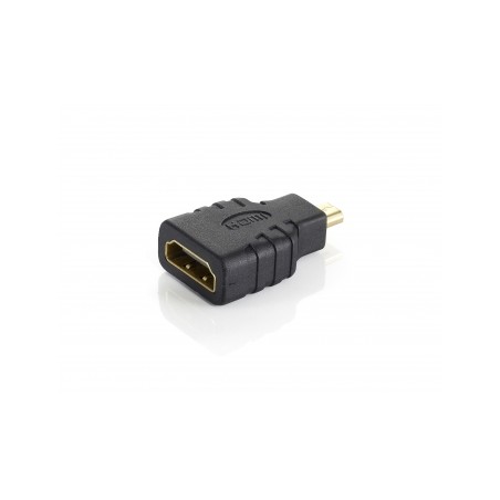 Equip Adaptador Micro HDMI Macho a HDMI Hembra - Conectores Dorados