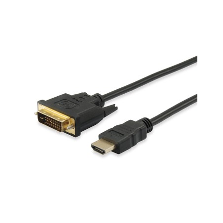 Equip Cable DVI-D 24+1 Macho a HDMI Macho - Soporta Resoluciones de Video hasta 4K/30Hz. - Longitud 5 m.