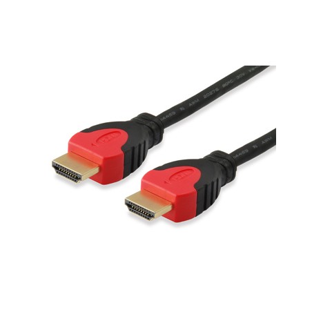 Equip Cable HDMI 2.0 Macho/Macho - Longitud 2 m. - Color Negro con Detalles en Rojo