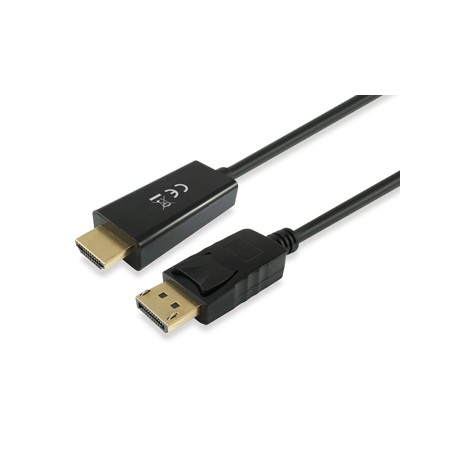 Equip Cable DisplayPort Macho a HDMI Macho - Soporta Resolucion de 4K / 30Hz - Longitud 3m - Color Negro