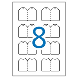 Apli Etiquetas Colgantes Imprimibles 36.0 x 53.0mm 10 Hojas