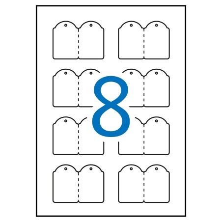 Apli Etiquetas Colgantes Imprimibles 36.0 x 53.0mm 10 Hojas