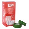 Apli Cinta Adhesiva Verde 19mm x 33m - Resistente al Desgarro - Facil de Cortar - Adhesivo de Alta Calidad Verde