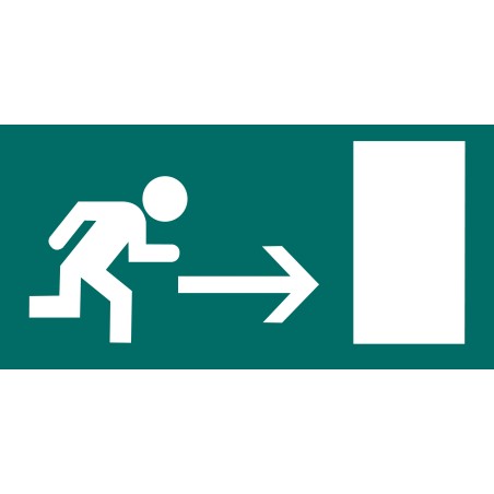 Apli Etiqueta Señalizacion Salida Emergencia Derecha 1 U.