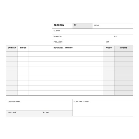 Apli Talonario Albaran 1/4 Apaisado Duplicado A-119 - Papel Autocopiativo - 2 Copias por Hoja - Numerado - Blanco y Amarillo