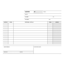 Apli Talonario Albaran 1/4 Apaisado Triplicado A-121 - 210x148mm - Copias Autocopiativas - Numeracion Secuencial - Papel Autocop