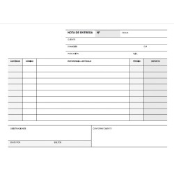 Apli Talonario Entrega 1/8 Apaisado Duplicado - Formato Apaisado - 2 Copias - Numeracion Secuencial - Papel Autocopiativo - Blan