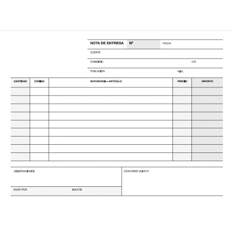 Apli Talonario Entrega 1/8 Apaisado Duplicado - Formato Apaisado - 2 Copias - Numeracion Secuencial - Papel Autocopiativo - Blan