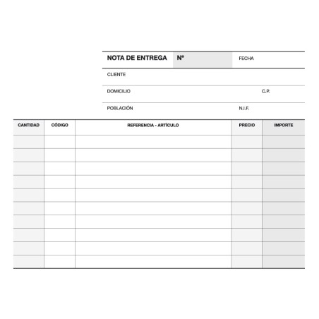 Apli Talonario Entrega 1/8 Apaisado Triplicado - 210 x 148mm - Copias Autocopiativas - Numeracion Secuencial - Tapa Protectora -