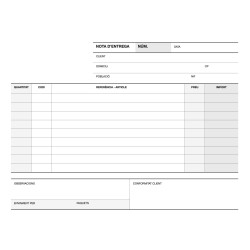 Apli Talonario Entrega 1/4 Apaisado Duplicado A-49 - Formato Apaisado - Duplicado - Numeracion Secuencial - Papel Autocopiativo 
