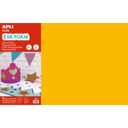 Apli Goma Eva Naranja 600x400 - 5 Hojas de Tamaño Grande y Flexible - Ideal para Manualidades y Decoracion