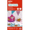 Apli Pack de 5 Goma Eva 600 x 400 mm - Grosor 2 mm - Impermeable - Moldeable al Calor - Color Blanco