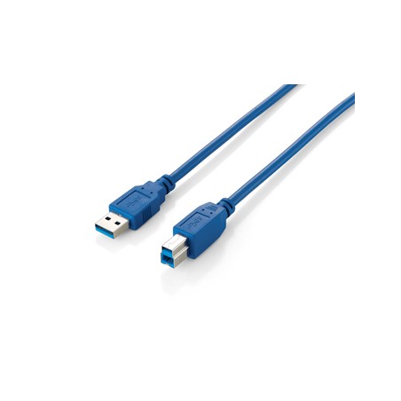 Equip Cable USB-A Macho a USB-B Macho 3.0 - Chapado en Niquel - Longitud 1.8 m.
