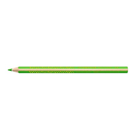 Staedtler Jumbo Noris 128 Lapiz Triangular de Color - Mina de 4mm - Resistencia a la Rotura - Diseño Ergonomico - Color Verde Cl