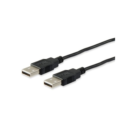 Equip Cable USB-A Macho a USB-A Macho 2.0 - Doble Blindado - Longitud 3 m.