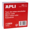 Apli Taco de Notas 100x100 - 500 Hojas - Adhesivo - Blanco