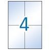 Apli Etiquetas Translucidas Resistentes Intemperie 105.0 x 148.0mm 20 Hojas