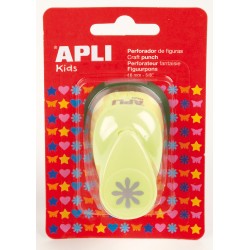 Apli Perforadora de Papel en Forma de Flor - Tamaño de Figura 16mm - Alta Calidad para Papel, Carton y Cartulina - Deposito de R