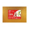 Apli Pack de 3 Goma Eva Purpurina Oro 600 x 400 mm - Grosor 2 mm - Impermeable - Moldeable al Calor - Color Oro