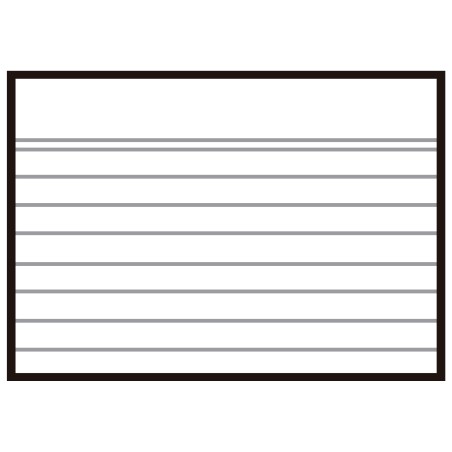 Apli Fichas Rayas Nº1 95x65mm 100U - Ideal para Organizar y Clasificar - Resistente y Duradero - Multicolor