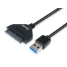 Equip Adaptador USB 3.2 a SATA - Tasa de Transferencia 5 Gbit/s - Soporta HDD SATA 1/2/3 de 2.5 " - Compatible con UASP - Longit