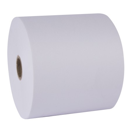 Apli Papel Electra Rollo - 76.5 x 65 x 12 mm - Resistente al Agua y al Desgarro - Ideal para Etiquetas y Señalizacion - Blanco