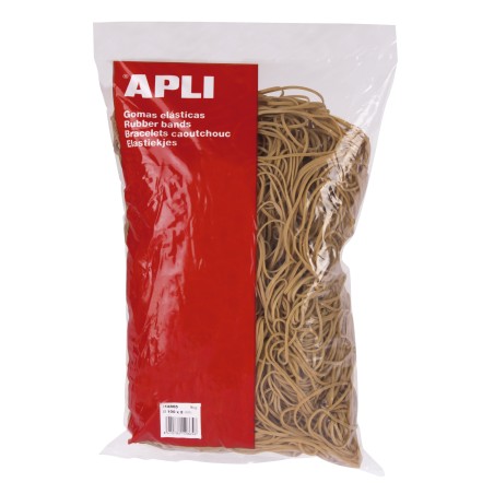 Apli Gomas Elasticas de Caucho Natural - Ø 200 x 10mm - Gran Elasticidad y Resistencia - Contenido 1kg