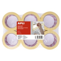 Apli Cinta Pintor 48mm x 45m - Adhesivo de Alta Resistencia - Facil de Cortar y Aplicar - Ideal para Pintura y Decoracion - Azul