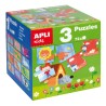 Apli Puzles Educativos - 24 Piezas de 7x7cm - Desarrollo de Habilidades y Capacidades - Tematicas: Animales, Casa y Estaciones -