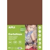 Apli Cartulina Marron A4 170g 50 Hojas