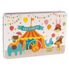 Apli Kids Puzle Tematica Circo - 24 Piezas de 8x8 cm - Caja Metalica Rectangular - Diseño Exclusivo de Lily Lane - Facil Manejo 