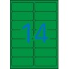 Apli Etiquetas Verdes Permanentes 99.1 x 38.1mm 20 Hojas