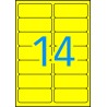 Apli Etiquetas Amarillas Permanentes 99.1 x 38.1mm 20 Hojas
