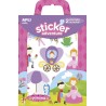 Apli Juego de Pegatinas de Papel Princesas - 2 Escenarios 45x20cm - 39 Gomets Removibles - Formato Reducido con Cajita Asa - Ide