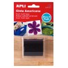 Apli Cinta Americana Multiuso - 50mm x 25m - Resistente al Agua y a la Intemperie - Adhesivo Fuerte y Duradero - Color Negro