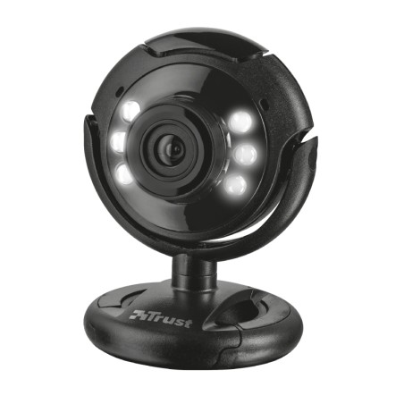 Trust Spotlight Webcam Pro 1280x1024 1.3 Mpx USB 2.0 - Microfono Integrado - Luces LED Regulables - Cable de 1.70m - Color Negro