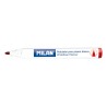 Milan Rotuladores para Pizarra Blanca con Punta Redonda - Punta 4.7 mm - Tinta a Base de Alcohol - Borrable en Seco - Color Rojo