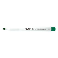 Milan Rotuladores para Pizarra Blanca con Punta Redonda - Punta 3.7 mm - Tinta a Base de Alcohol - Borrable en Seco - Color Verd