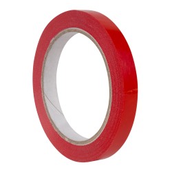 Apli Cinta Adhesiva Roja 12mm x 66m - Resistente al Desgarro - Facil de Cortar - Ideal para Manualidades y Embalaje - Rojo
