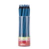 Apli Lapices Jumbo Fluor Azul - Triangulares de 5mm - Mejor Sujecion y Cobertura - Pack de 18 Unidades - Formato para Expositor