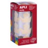Apli Gomets Estrella Plata Metalizado - 33mm - Adhesivo Permanente - 708 Gomets por Rollo - Facil Separacion
