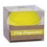 Apli Fluor Collection Dispensador de Clips - Ø 70x60 mm - Tapa Magnetica "Soft Touch" - Incluye 50 Clips Amarillo Fluorescente 2