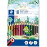 Staedtler Noris Colour 185 Pack de 18 Lapices Hexagonales de Colores - Resistencia a la Rotura - Colores Surtidos