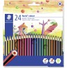 Staedtler Noris Colour 185 Pack de 24 Lapices Hexagonales de Colores - Fabricados en Wopex - Muy Resistentes - Madera de Fuentes