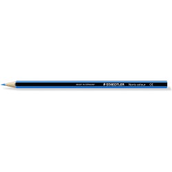 Staedtler Noris Colour 185 Lapiz Hexagonal de Color - Resistencia a la Rotura - Material Wopex - Color Azul