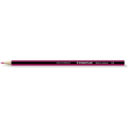 Staedtler Noris Colour 185 Lapiz Hexagonal de Color - Resistencia a la Rotura - Material Wopex - Color Fucsia