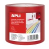 Apli Cinta de Señalizacion Adhesiva PVC 40x33mm 160?m - Desbobinado Silencioso - Adhesivo Solvente - Resistente a Rayos UV