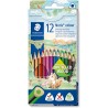 Staedtler Noris Colour 187 Pack de 12 Lapices Triangulares de Colores - Resistencia a la Rotura - Colores Surtidos